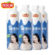 欢乐家 大瓶椰子汁1L*4瓶