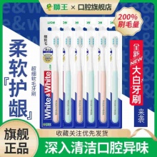 狮王 大白牙刷净白型标准头2支