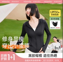 MissWiss  女连帽修身款防晒服 