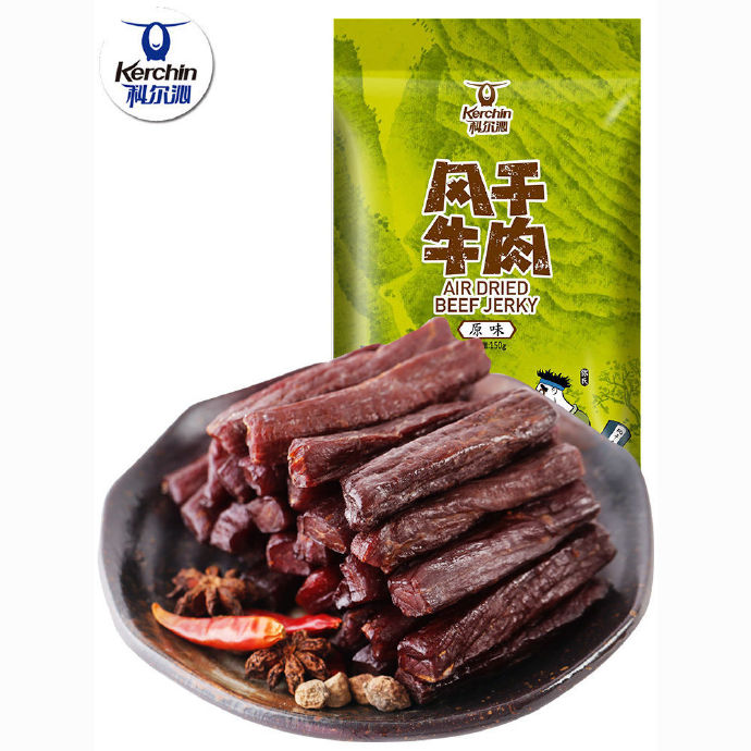 科尔沁 风干牛肉干150g 