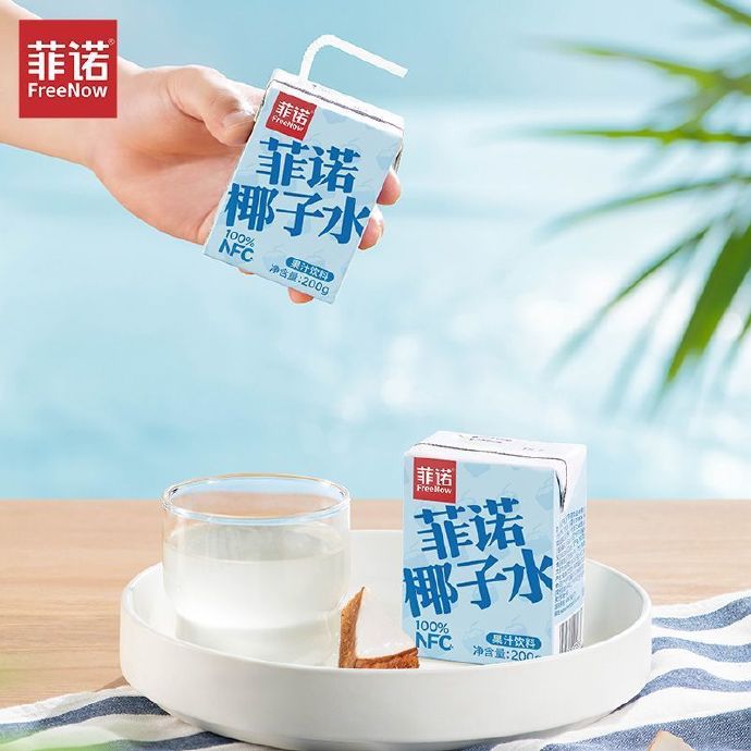 菲诺 NFC100%椰子水200g*6瓶