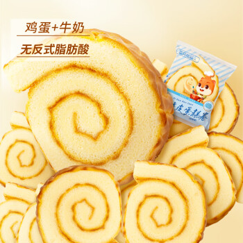 三只松鼠  牛奶味虎皮蛋糕 400g