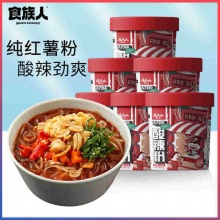 食族人 酸辣粉110g*6桶装