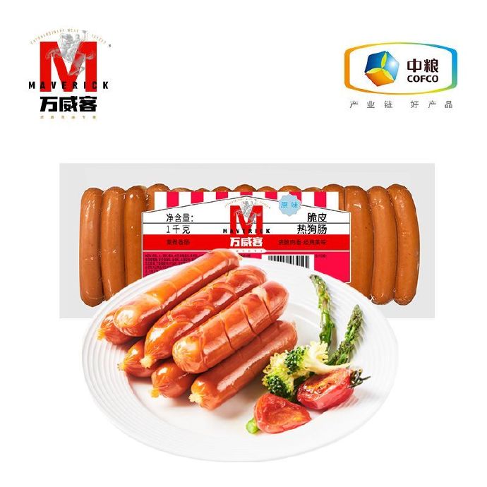 中粮 万威客 脆皮即食热狗肠1kg/30根