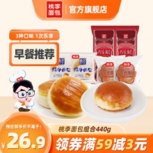 桃李面包  酵母2袋+巧乐角2袋+花式2袋 440g