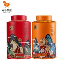 八马茶业 欢腾金骏眉正山小种110g*2罐装