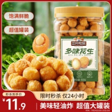 三只松鼠 多味花生500g/罐