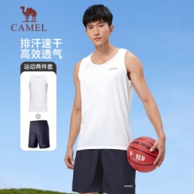 骆驼 无袖短裤两件套