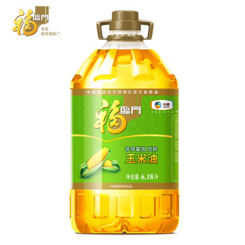 福临门 非转基因压榨玉米油6.18L