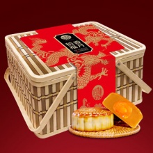 稻香村 月饼稻香福月竹篮礼盒850g