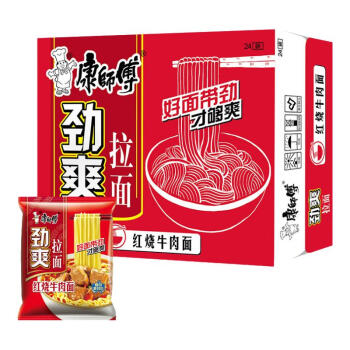 康师傅 红烧牛肉面劲爽95g*24袋
