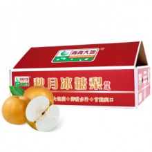 京鲜生 青青大地莱阳羊脂秋月梨4.5斤 6-9粒