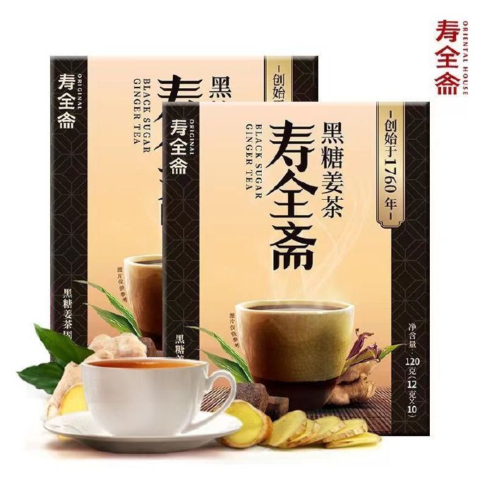 寿全斋 茶黑糖姜茶120g