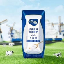 蒙牛 纯甄 原味0添加酸奶200g×24盒