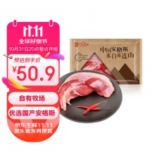 祁连牧歌 国产原切安格斯牛腱子1000g/袋 