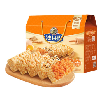 徐福记 沙琪玛混合口味礼箱1.216kg