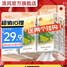 清风 抽纸悬挂式4层250抽10提