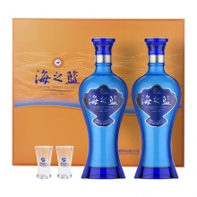 洋河 海之蓝 42%vol 浓香型白酒 480ml*2瓶 礼盒装