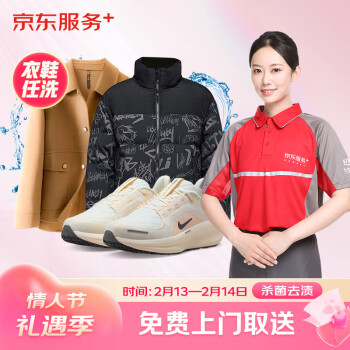 京东洗衣服务 衣鞋任洗 6件