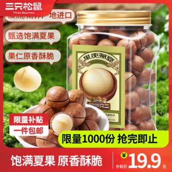 三只松鼠 夏威夷果500g