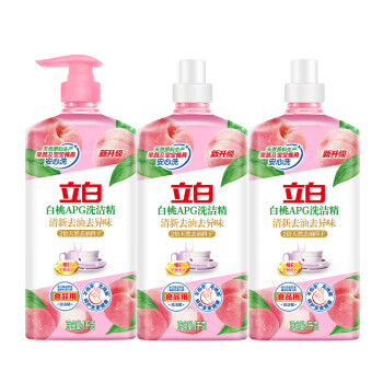 立白 白桃APG洗洁精6斤组套