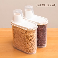 禧天龙 米桶杂粮盒带量杯1700ml*2个