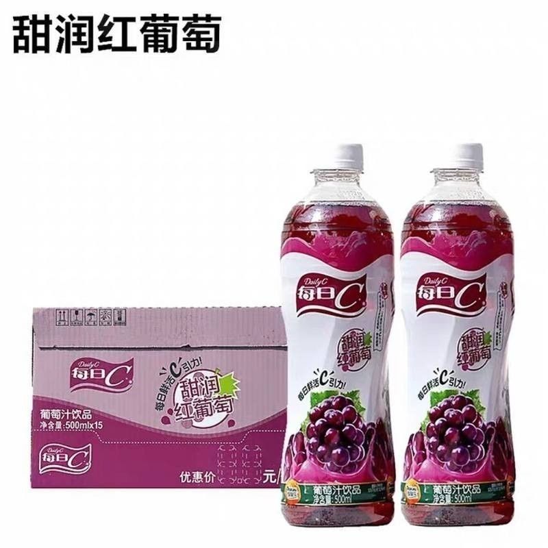 康师傅 每日C甜润红葡萄500ml*15瓶