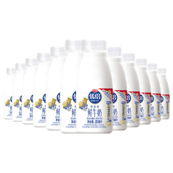光明 优倍高品质鲜牛奶185ml*12瓶