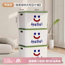 稻草熊 收纳盒3个装
