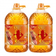 长寿花 压榨一级花生油 5L*2桶