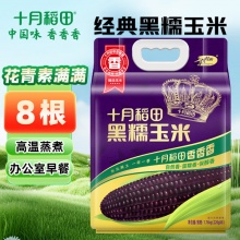 十月稻田 黑糯玉米 3.52斤(220g*8根) 