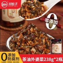 川娃子 茶油外婆菜238g*2瓶
