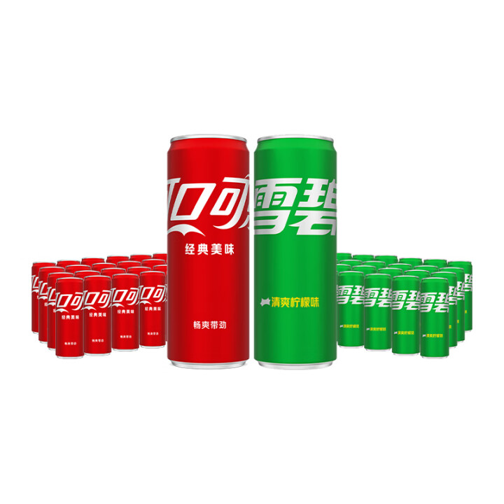 可乐24罐+雪碧24罐