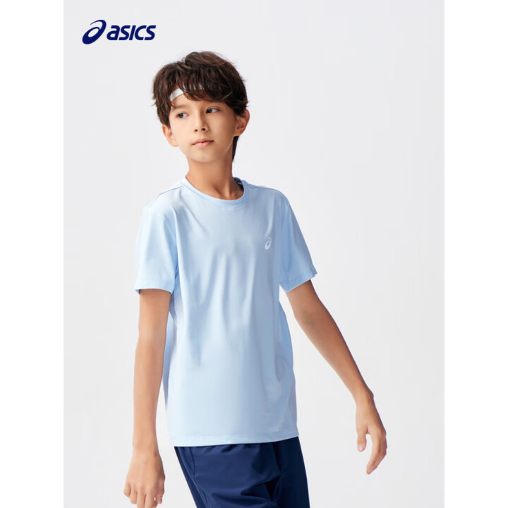 asics亚瑟士 男女童凉感短袖/短袖