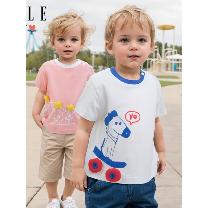 ELLE BABY 卡通图案儿童T恤