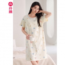 芬腾 女纯棉睡衣裙
