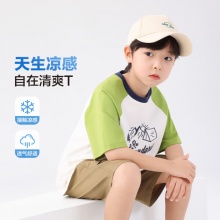 左西 男童t恤短袖