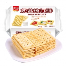 嘉士利 奶盐味梳打饼干100g*4包
