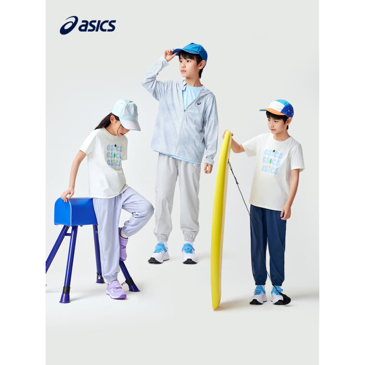 asics亚瑟士 儿童防蚊防晒运动裤