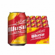 乌苏 红乌苏经典款330ml*12罐
