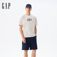 Gap 纯棉印花logo短袖T恤