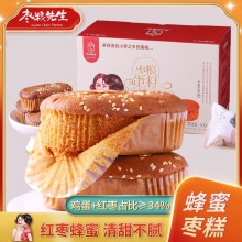 枣粮先生 蜂蜜红枣蛋糕630g*2箱