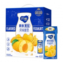 蒙牛纯甄 燕麦黄桃果粒风味酸奶200g*10包