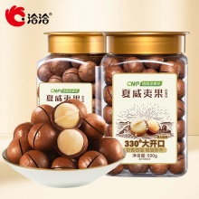 洽洽 奶香味夏威夷果500g*2罐装