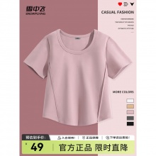 雪中飞 女短袖t恤
