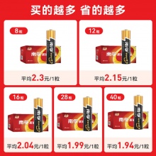 南孚 5号/7号电池 12粒