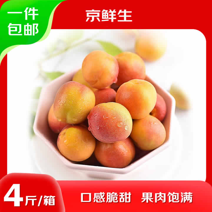 京鲜生 新疆吊干杏 净重4斤 单果12g+