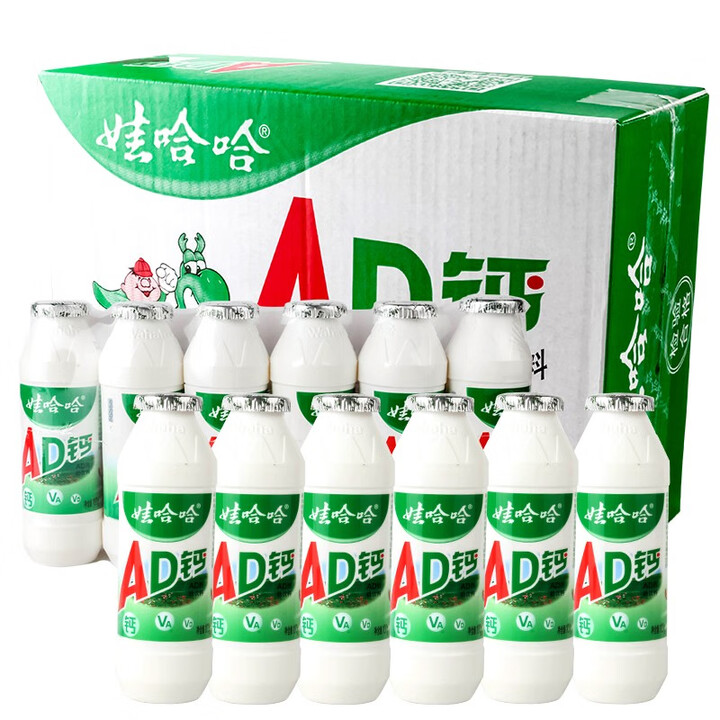 娃哈哈 AD钙奶小瓶100g*24瓶