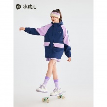 水孩儿 男女童摇粒绒厚风衣