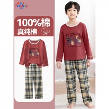 马克华菲 男女童纯棉家居服套装